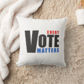 すべての投票事項 – あなたの投票はあなたの力である クッション (ブランケット)