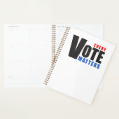 すべての投票事項 – あなたの投票はあなたの力である プランナー手帳 (ディスプレー)