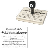 すべての投票数のハンドスタンプを確認するためのヒント ラバースタンプ (押印)