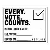 すべての投票数スタンプ ラバースタンプ (インプリント)