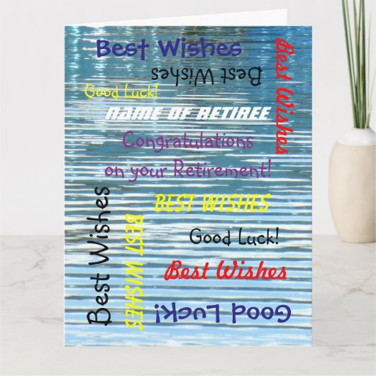 すべての抽象芸術からのJUMBO退職祝い カード (正面)