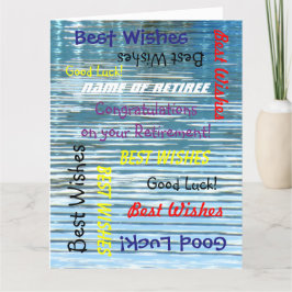 すべての抽象芸術からのJUMBO退職祝い カード