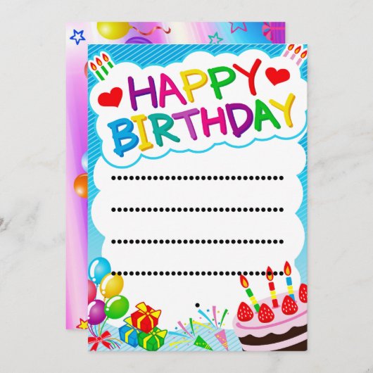 すべての招待状のイベント 招待状 (正面/裏面)