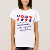 すべての政府が信頼されると崩壊する – Politi Tシャツ (正面)