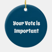 すべての政治はローカル2024 セラミックオーナメント (裏面)