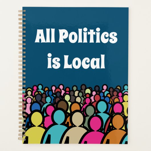 すべての政治はローカル2024 プランナー手帳 (正面)