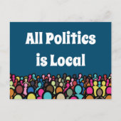 すべての政治はローカル2024 ポストカード (正面)