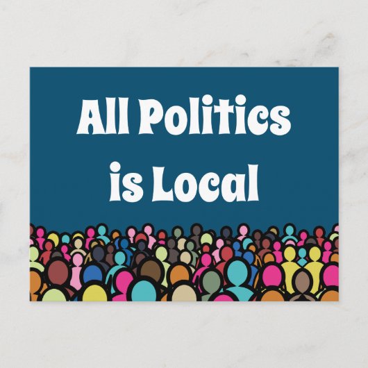 すべての政治はローカル2024 ポストカード (正面)
