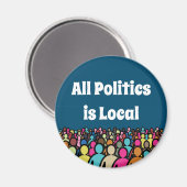 すべての政治はローカル2024 マグネット (正面/裏面)