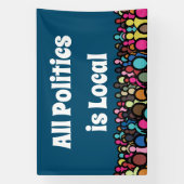 すべての政治はローカル2024 横断幕 (縦)