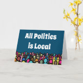 すべての政治は2022年の地方版 カード (黄色い花)