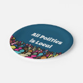 すべての政治は2022年の地方版 ペーパープレート (アングル)