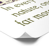 すべての散歩で自然-引用文 ポスター (角)