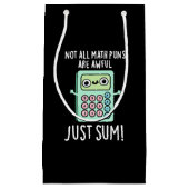 すべての数学のダジャレがひどいわけではない、単なるダジャレで暗いBG スモールペーパーバッグ (正面)