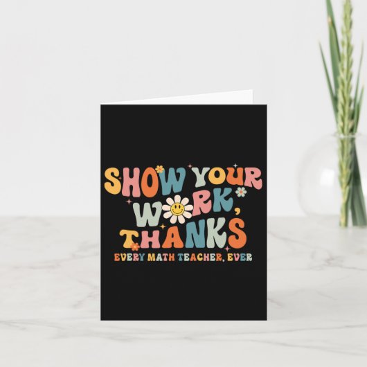 すべての数学感謝していの先生を過去に表示 カード (正面)