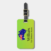 すべての文字の変更,フェアディンクムオーストラリア国旗のマップ ラゲッジタグ (正面縦)