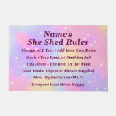 すべての文字の変更、名前の追加、彼女はルールのフロントを流す ドアマット (正面)