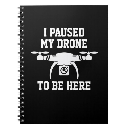 すべての文字の変更、名前の追加、私はドローンを一時停止 ノートブック (正面)