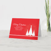 すべての文字の変更、団体や組織のクリスマスグリーティング カード (正面)