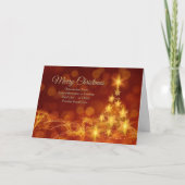 すべての文字の変更、団体や組織のクリスマスグリーティング カード (正面)