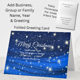 すべての文字の変更、団体や組織のクリスマスグリーティング カード