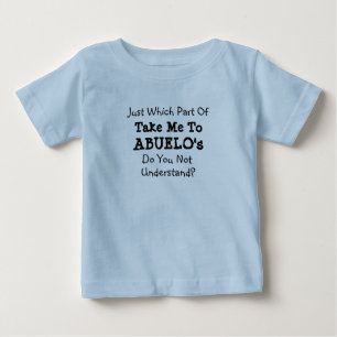 すべての文字を変えてアブエロのおじいちゃんグランプに ベビーTシャツ