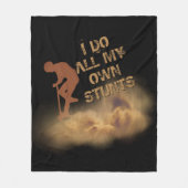 すべての文字を変更する自分のスタントをスクーター フリースブランケット (正面)