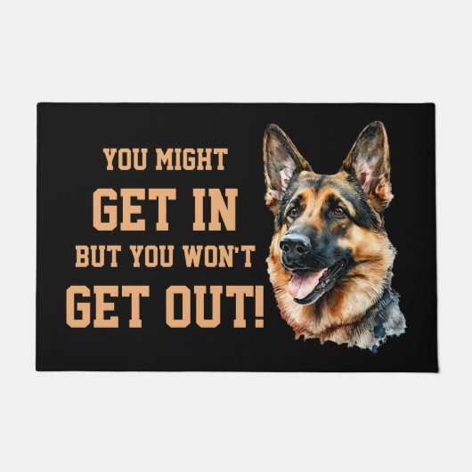 すべての文字を変更する、あなたが入るかもしれないが、外に出ない ドアマット (正面)