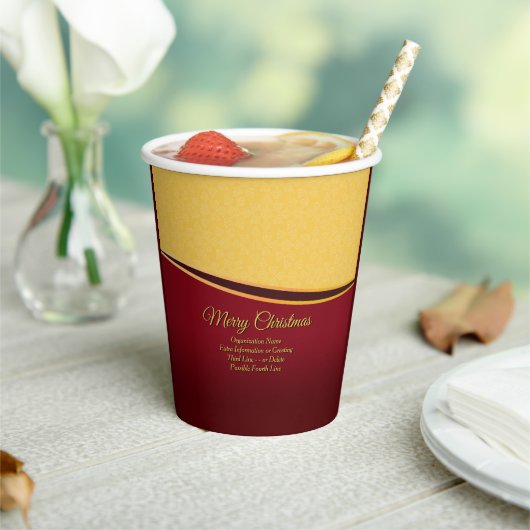 すべての文字団体や組織の変更20xxクリスマスパーティー 紙コップ (インサイチュ)