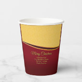 すべての文字団体や組織の変更20xxクリスマスパーティー 紙コップ (裏面)