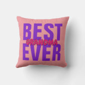 すべての文字最高のの祖母の単語名を変更 クッション (裏面)