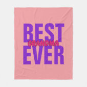 すべての文字最高のの祖母の単語名を変更T フリースブランケット (正面)