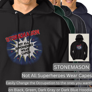 すべての文字、STONEMASON、すべてのスーパーヒーローを変更 パーカ