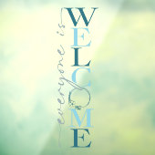 すべての方が歓迎されるビジネスショップの装飾 ウィンドウサイン (シート3)