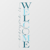 すべての方が歓迎されるビジネスショップデコレーション ウィンドウサイン (シート)