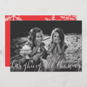 すべての方法で笑うオーバーレイ完全な写真カード シーズンカード (正面/裏面)