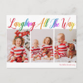 すべての方法で笑う虹3クリスマスフォト シーズンポストカード (正面)