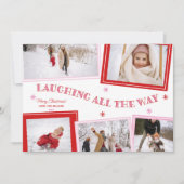 すべての方法で笑っておもしろい写真コラージクリスマス シーズンカード (正面)