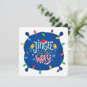 すべての方法でJingle (あなたの写真を追加) シーズンカード (スタンド正面)