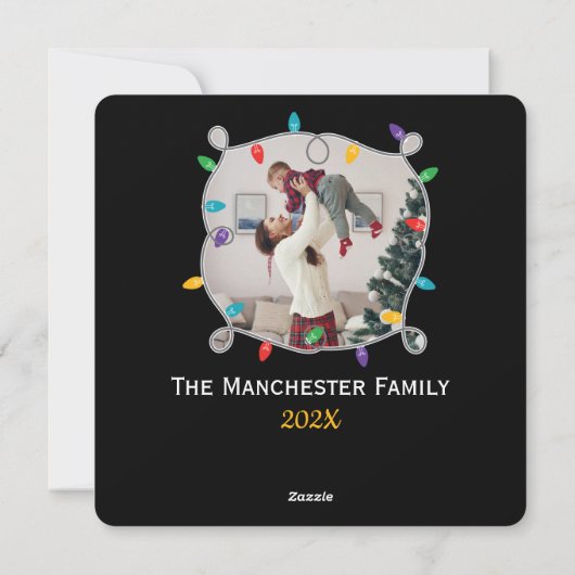 すべての方法でJingle (あなたの写真を追加) シーズンカード (裏面)