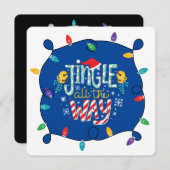 すべての方法でJingle (あなたの写真を追加) シーズンカード (正面/裏面)