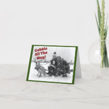 すべての方法をゴブルおもしろい、七面鳥クリスマスカード