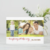 すべての方法を笑うセージ2写真ホリデーカード シーズンカード (スタンド正面)