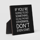 すべての方法を行く,ジム,ハッスル,成功やる気を起こさせる, フォトプラーク (正面)