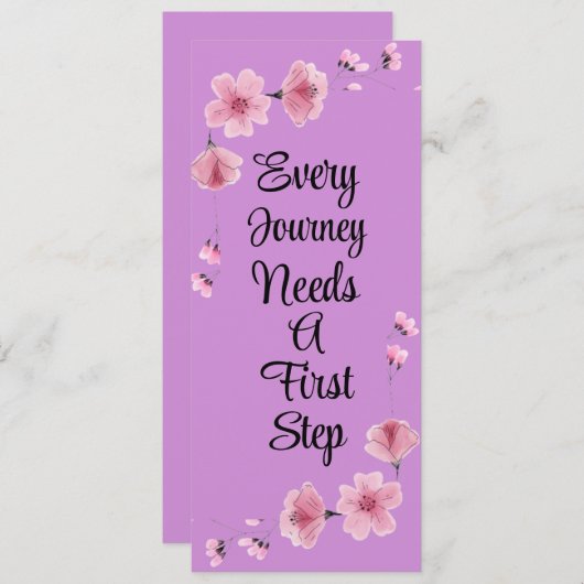 すべての旅は最初のステップのブックマークを必要とする シーズンカード (正面/裏面)