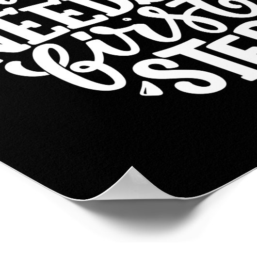 すべての旅は第一歩のインスピレーションを必要とする ポスター (角)