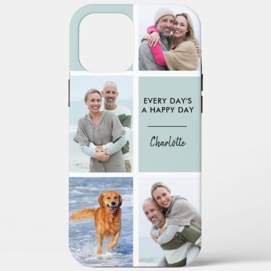 すべての日ハッピーデイ4写真イニシャルシーフオム Case-Mate iPhoneケース (裏面)