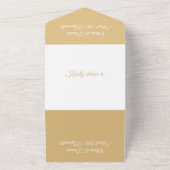 すべての日付を1つの招待で保存 オールインワン招待状 (外側)