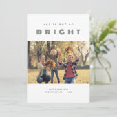 すべての明るい家族の写真おもしろい緑ではない シーズンカード (スタンド正面)