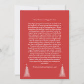 すべての明るい2フォトクリスマスカード 招待状 (裏面)